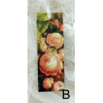 Bokmärke – B: Aprikosfärgade rosor